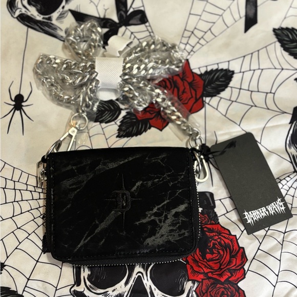 Dolls Kill Handbags - NWT Dolls Kill / Darker Wavs Diatonic Crossbody Coin Purse